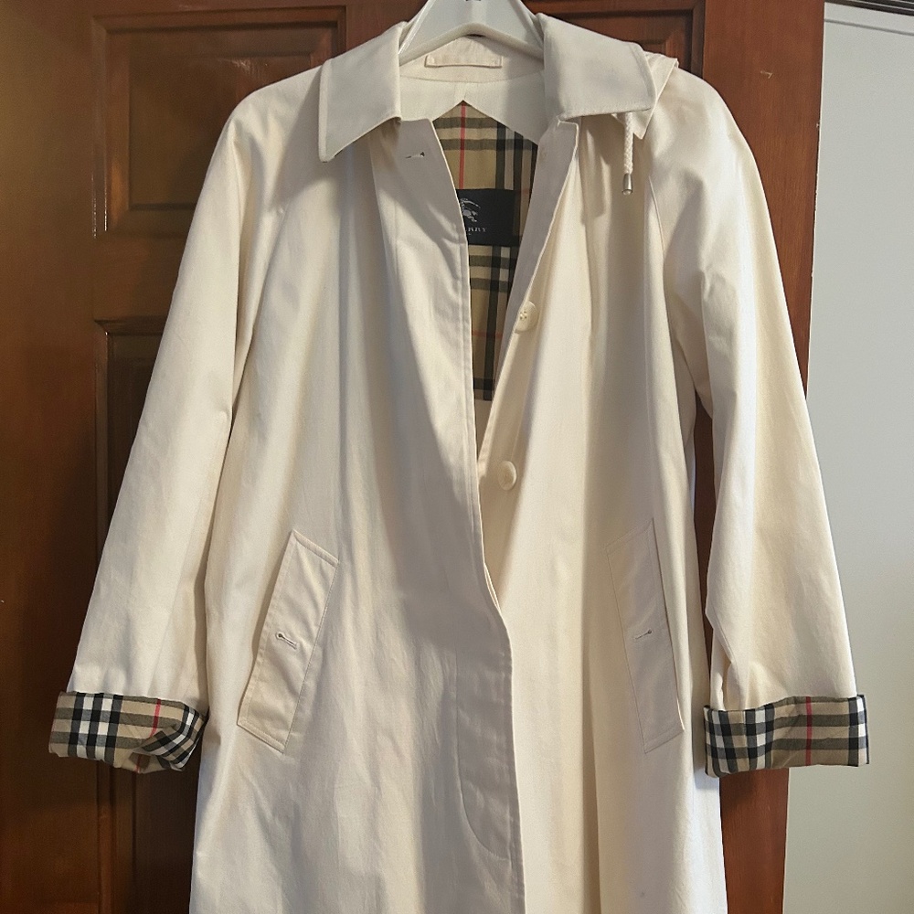 Authentic Burberry Hooded Rain Jacket